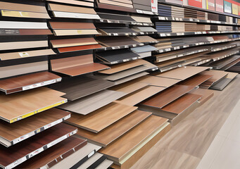 Fototapeta premium Flooring Laminate Samples Available At Most Building Supplies Stores Nationwide Always.