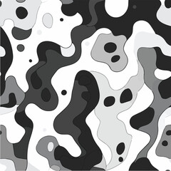 Fototapeta premium Vecter seamless pattern of Wavy Liquid illustration
