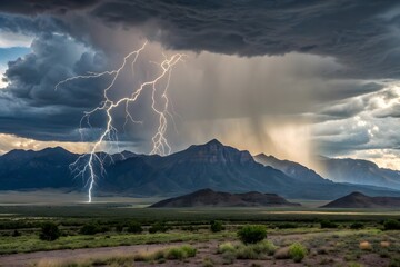 storm over the mountains