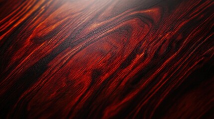 Rich, dark red wood grain texture background.