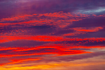 Fototapeta premium Sunset and beautiful sky in Iceland