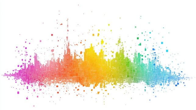 an abstract scatter plot clipart, statistical analysis element, artistic style, rainbow gradient, isolated on white background --ar 16:9 --v 6.1 Job ID: fbd6015f-fd9a-4edc-b6f3-c48c14c4fedd
