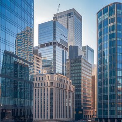 Obraz premium modern office buildings