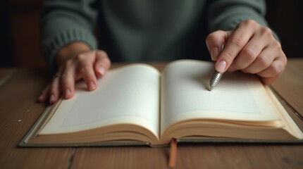 Person Ready to Write a New Story