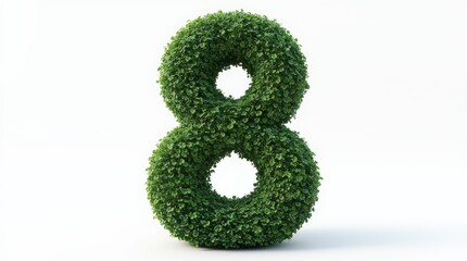 Photorealistic 8-Shaped Topiary Sculpture