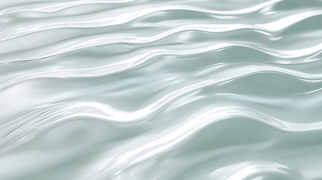 A serene sea-like texture with gentle ripples in soft turquoise and light silver evoking the calmness of shallow coastal waters.