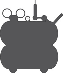Air compressor vector icon isolated on white background
