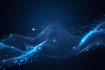 Futuristic Neon Flow of Gradient Waves in an Abstract Digital Art Style