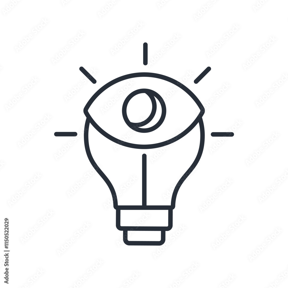 Poster visual icon. vector.editable stroke.linear style sign for use web design,logo.symbol illustration.