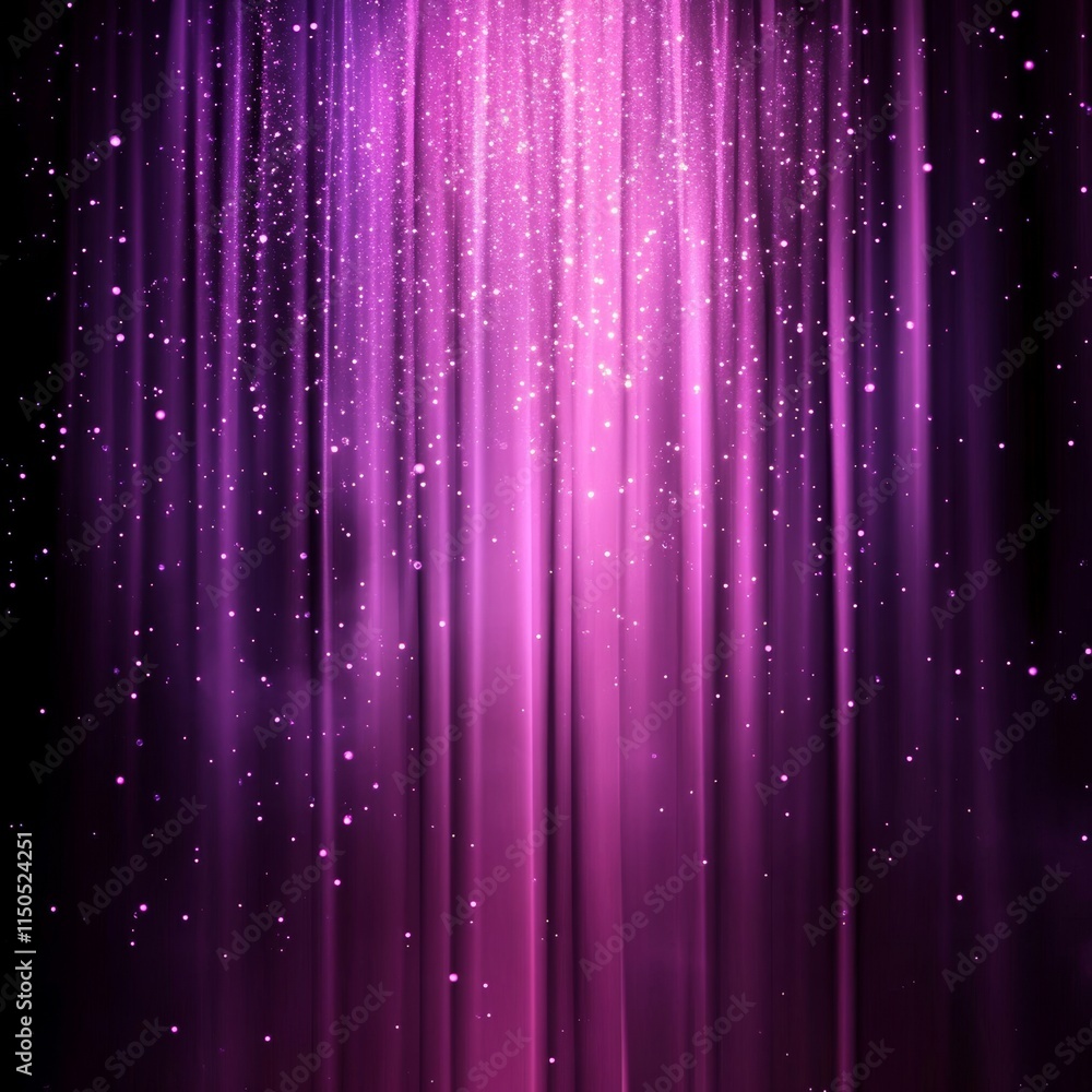 Aufkleber colorful abstract background with shining particles against a deep black backdrop capturing the esse