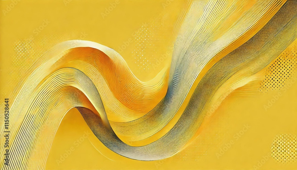 Poster a bright yellow background with a subtle diagonal stripe pattern, giving a dynamic yet simple visual