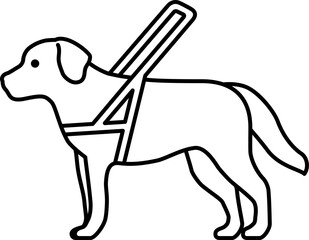 盲導犬のアイコン