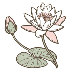 Water Lily Logo Vector Art, Icons, and Graphics for Free ...