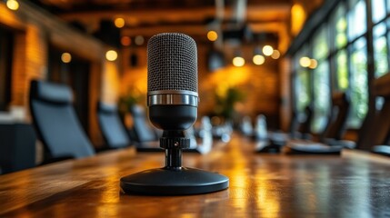 Conference Room Microphone on Table.