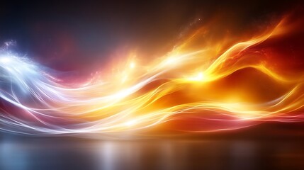 Obraz premium Abstract Glowing Waves of Light and Energy