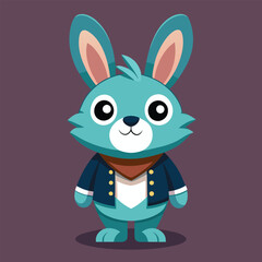 Obraz premium Rabbit Cartoon Character Illustration for Kids