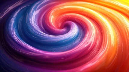 Obraz premium Vivid color swirl in abstract background with dynamic motion and gradient effect