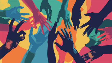 Celebrating International Day of Sign Languages: Flat Vector Illustration