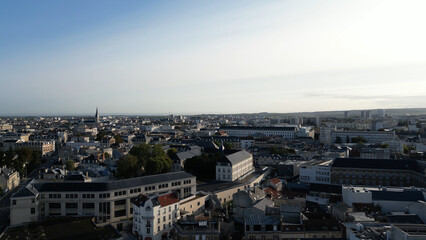 Ville de Reims vue de drone