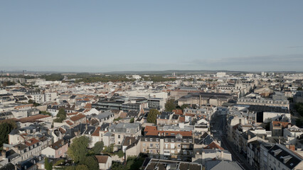 Ville de Reims vue de drone