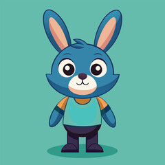 Cute rabbit animal isolated cartoon design vector illustration