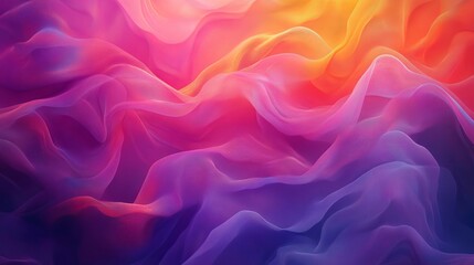 Obraz premium Red pink magenta orange purple vibrant grainy gradient background, abstract blurred color flow poster design, Generative AI