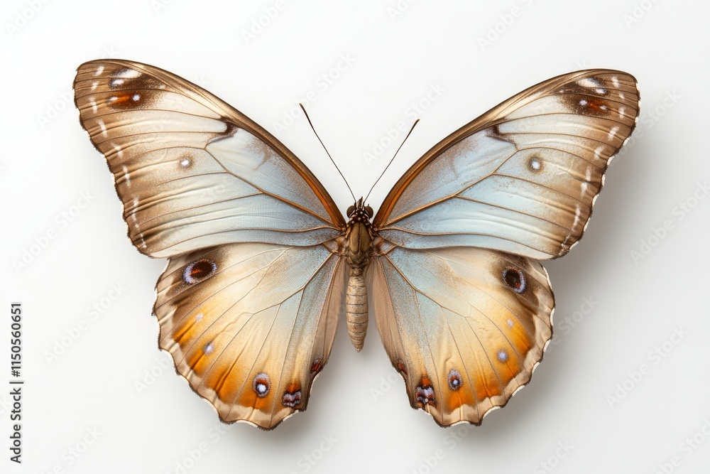 Poster beautiful butterfly specimen showcasing intricate patterns and colors in detail