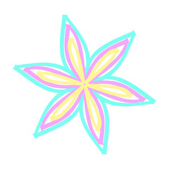 Fototapeta premium abstract flower icon