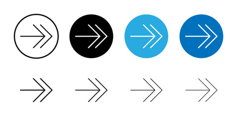 Arrows icon Vector set outline