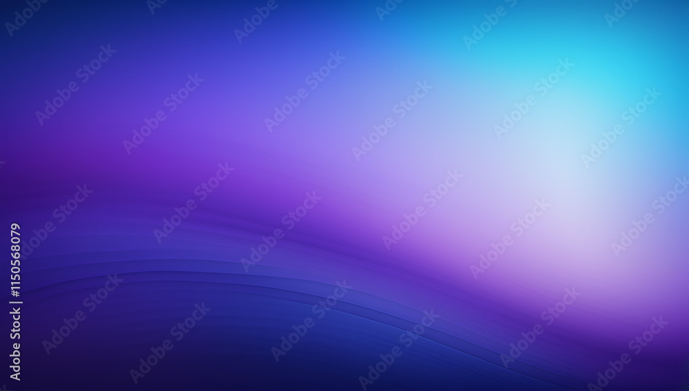 Poster smooth blue purple background with noise texture and color gradations.
