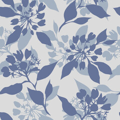 Decorative Flowers Seamless Pattern 12f.eps