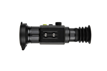 Modern monocular thermal imager isolate on a white.  A device for fixing thermal radiation.