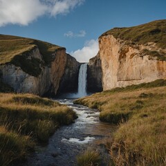 Obraz premium waterfall on the river