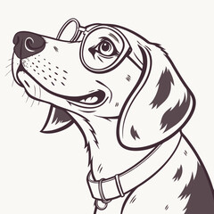 A dog with sunglasses