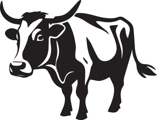 black and white caw silhouette design