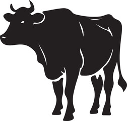 black and white caw silhouette design