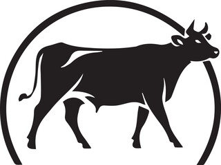 black and white caw silhouette design