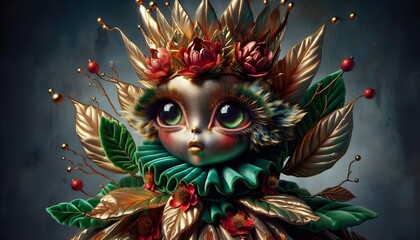 "Reinos Navideños: Encanto de Poinsettias"