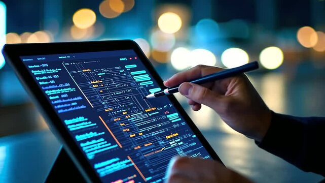Interactive Timeline on Tablet for Project Management and Planning