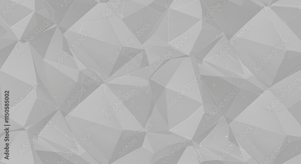 Poster abstract geometric polygon pattern. gray texture background. 3d digital design.