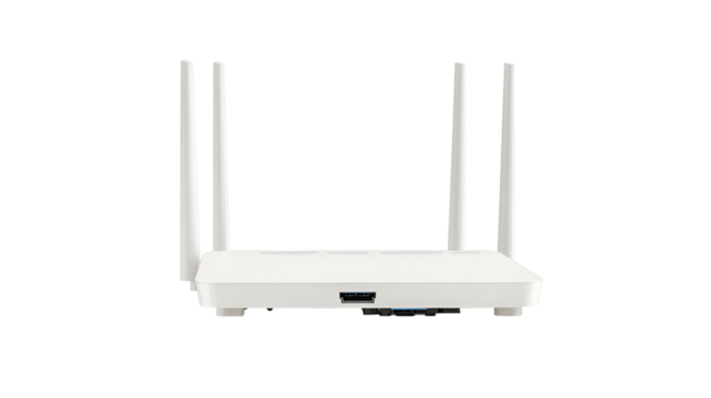Wireless Router White, Modern, DualBand, HighSpeed, Internet, Network, Home, Wifi, Device