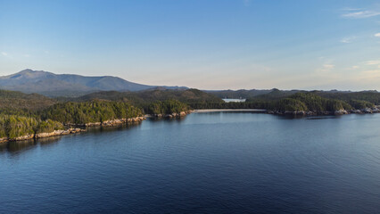 Coast line of Calvert Island, British Columbia, Canada