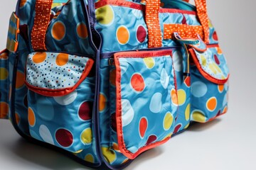 Stylish and functional travel bag with vibrant colors and multiple pockets perfect for everyday use and weekend getaways