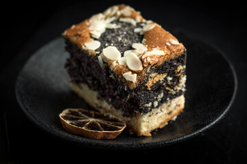 Poppy seed cake.