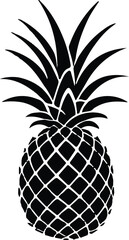 pineapple logo type silhouette design