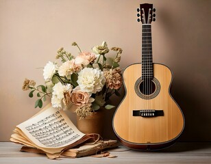 Musikalische Gitarre: Vatertagskunst für Musikliebhaber