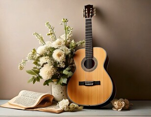 Musikalische Gitarre: Vatertagskunst für Musikliebhaber
