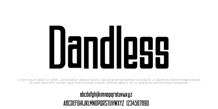 Modern Font. Upper case Number Question Mark, Exclamation Mark, Ampersand Typography urban style condensed fonts for fashion, sport, technology, digital, music, movie, logo design, vector illustration