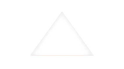 Triangle pyramid vector clip art illustration, triangular pyramid basic 3d geometric shape isolated on white background. Generative AI