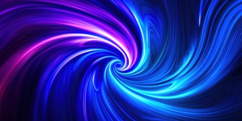 Fototapeta premium Blue and purple swirl with a purple center